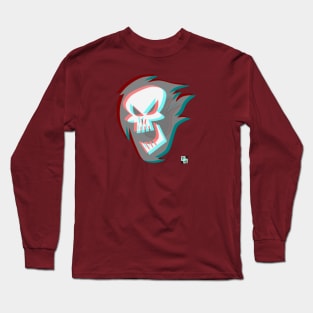 TD - Red-Hot Skull Long Sleeve T-Shirt